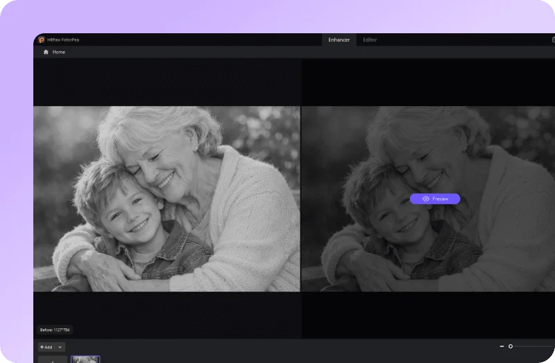 enhance photo quality with ai upscaler