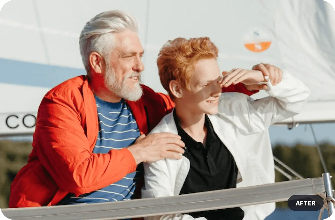 restore portrait photo after