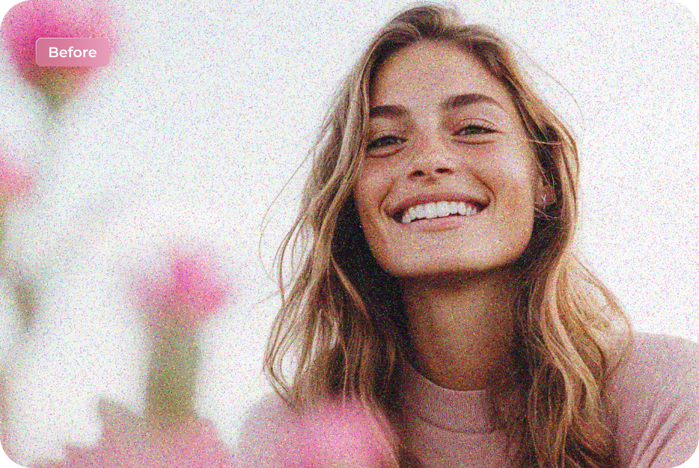 noise effect for portrait