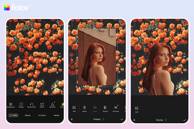 sovrapporre immagini su iphone