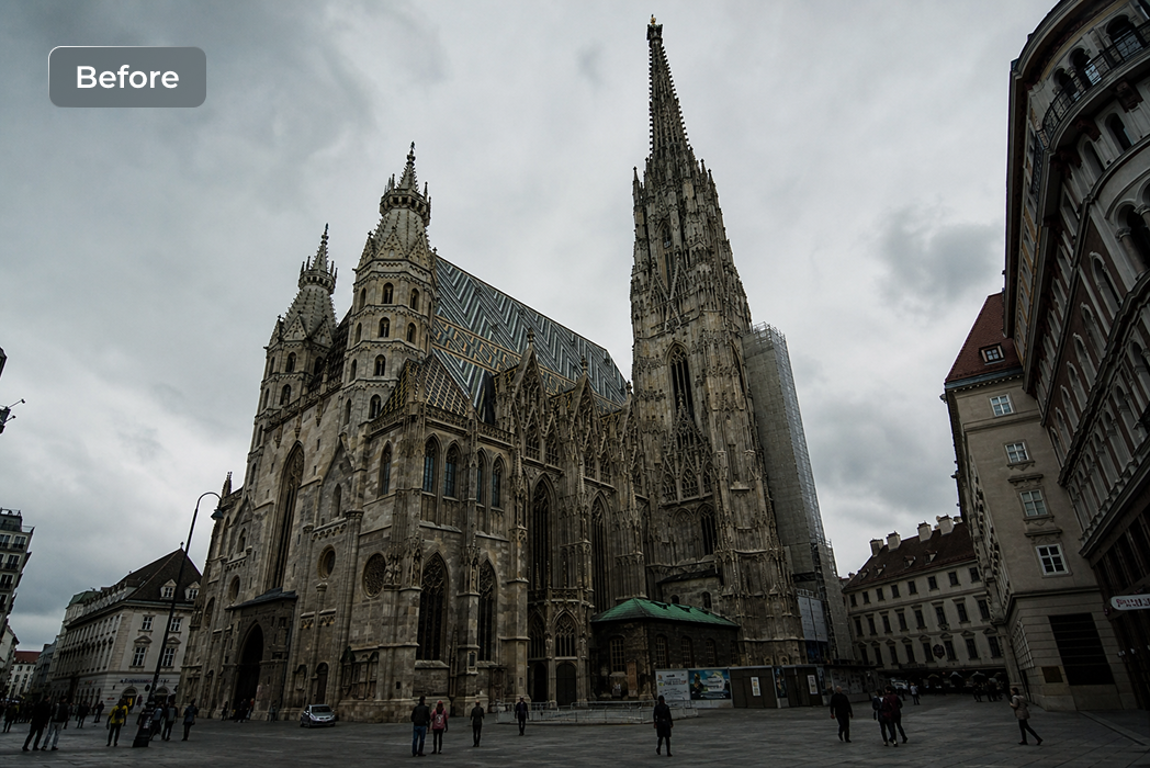 travel photos or architecture image need to be lightened