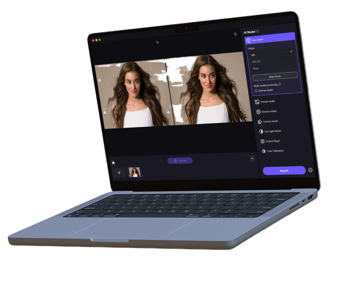 best mac photo enhancer interface