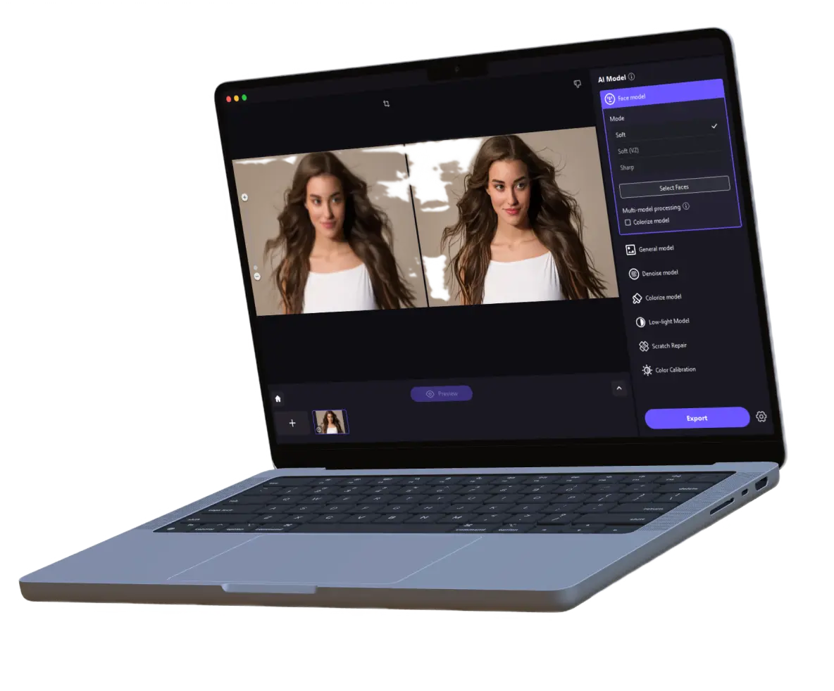 best mac photo enhancer interface