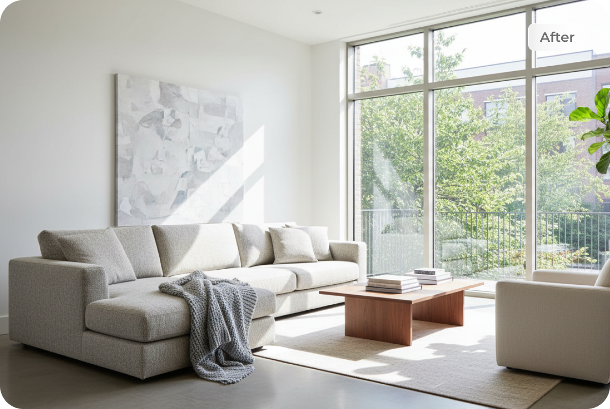 ai image sharpen blurry real estate image