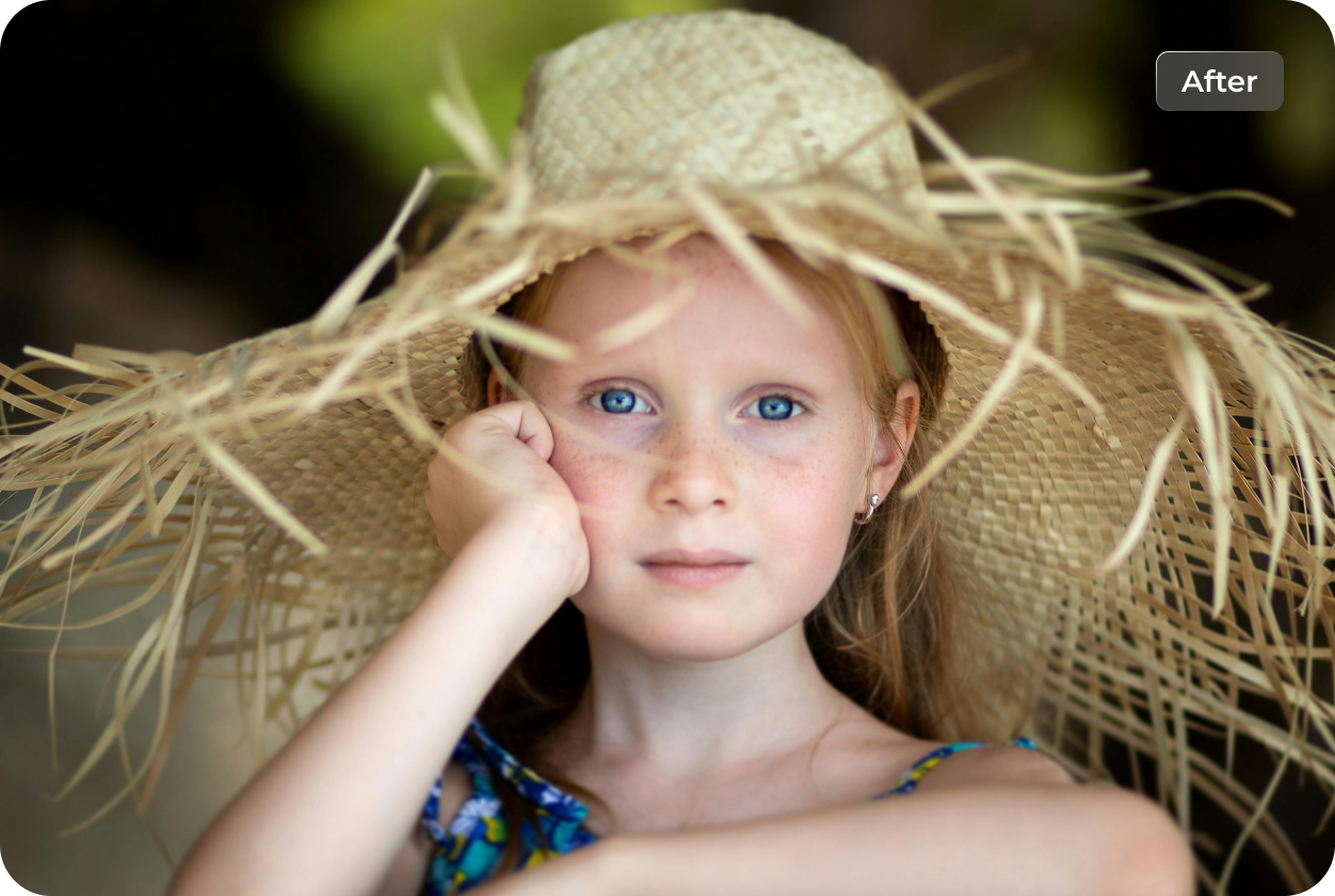 ai sharpen image for portrait