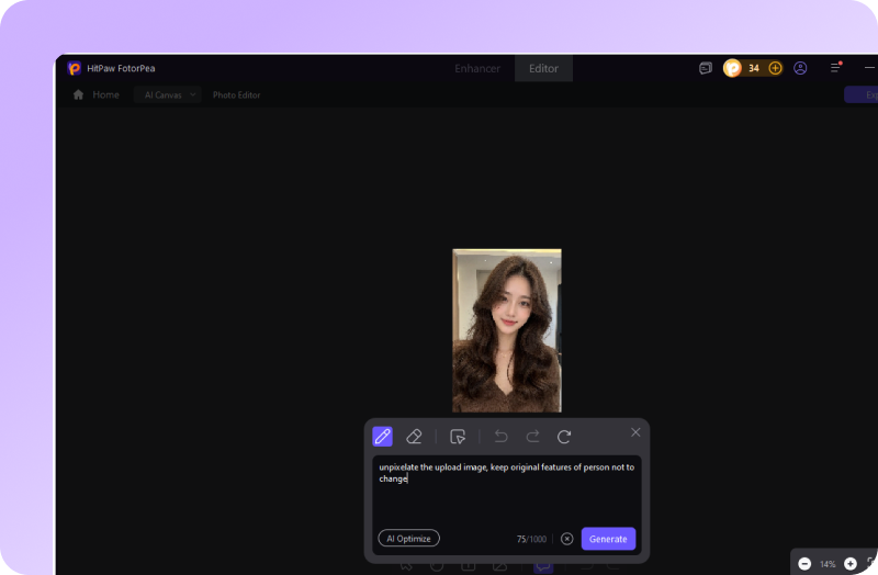 AI Fix the Pixelation