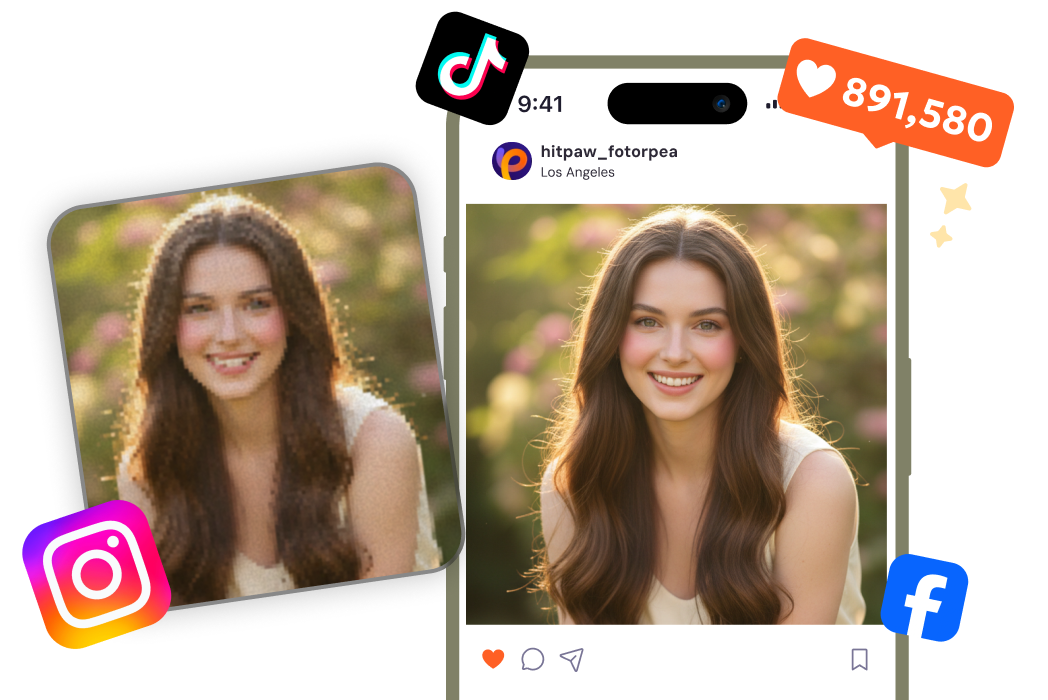 Unpixelate Photos for Clear Social Media Posts