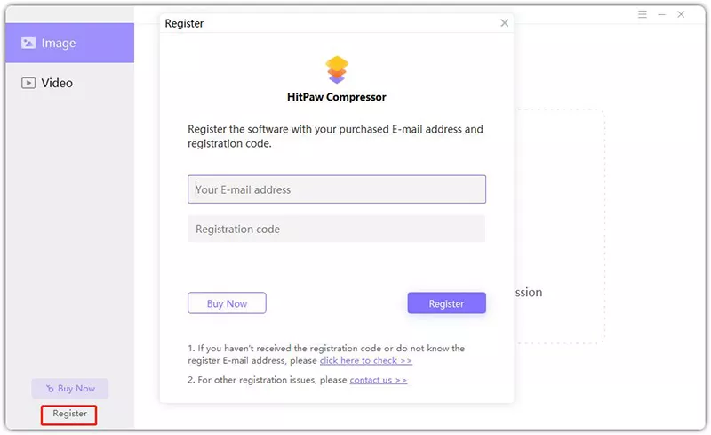compressor registration