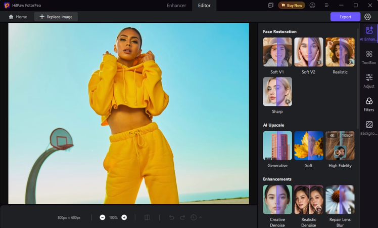 open filters in fotorpea editor