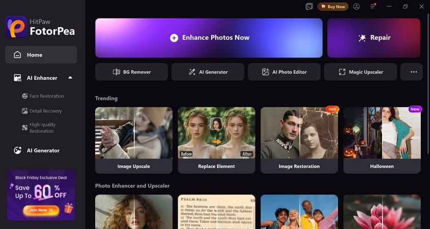 HitPaw FotorPea AI 이미지 편집기