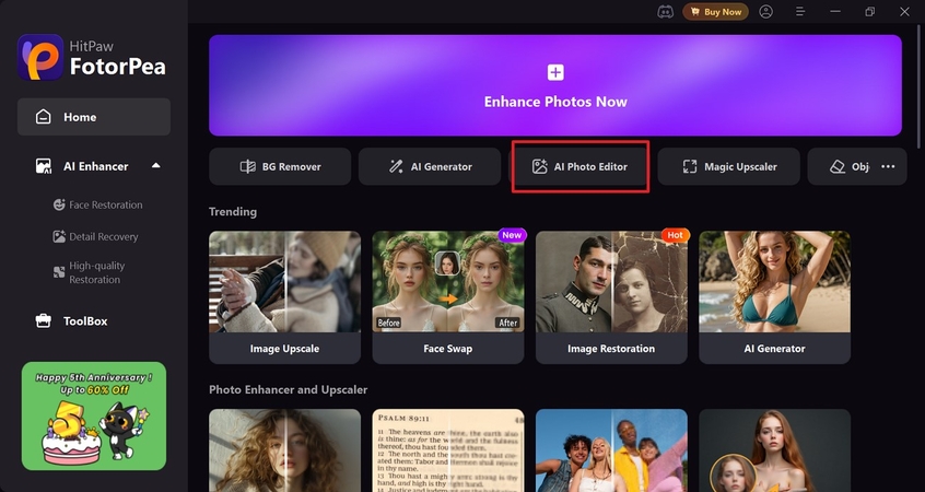 AI 사진 편집기 선택