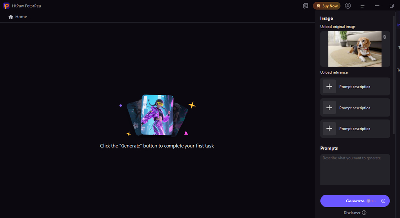 add pet photo or chatgpt prompt