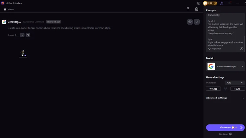 ai comic strip maker prompt generation