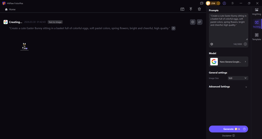 ai creating easter bunny images