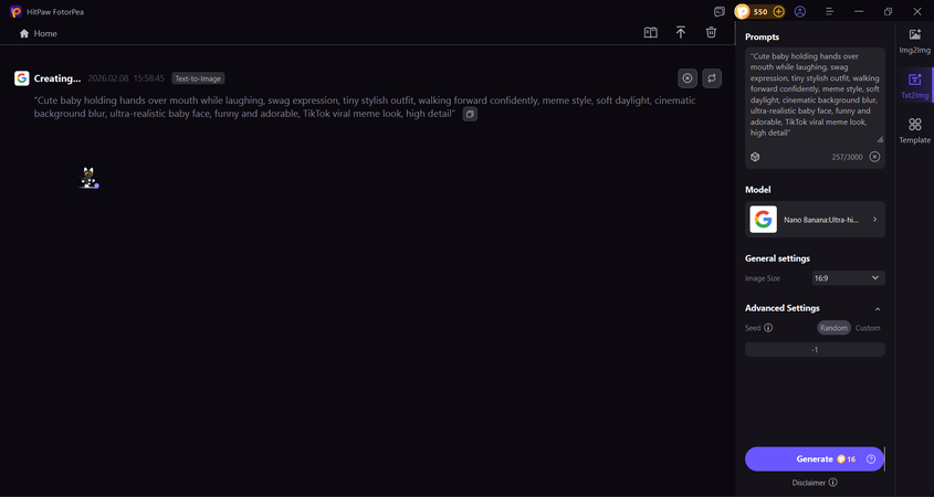 ai creating baby laugh meme