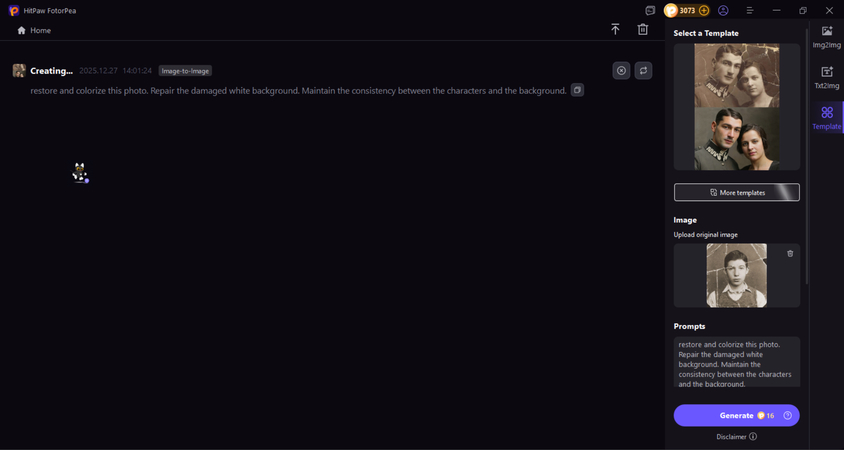 AI reviving the photo