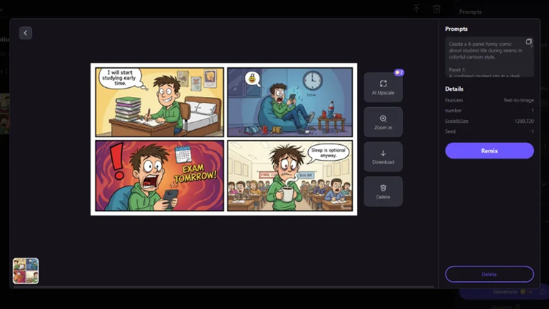 downloading comic strip