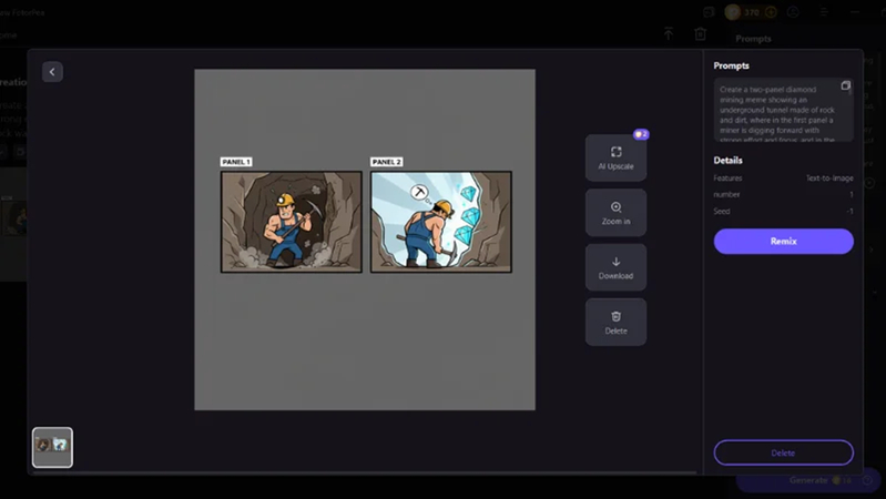 download diamond mining meme