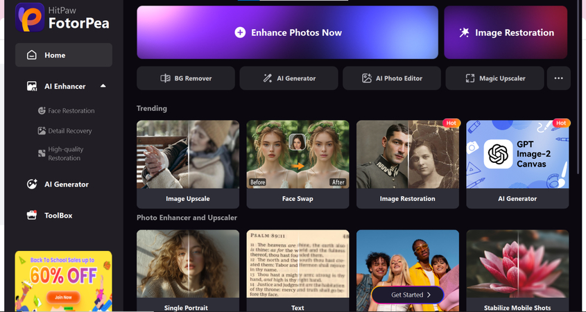 Download and install HitPaw FotorPea AI photo enhancer