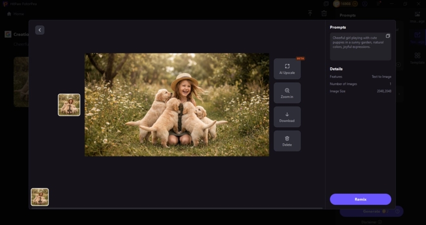 이미지 미리보기 및 다운로드