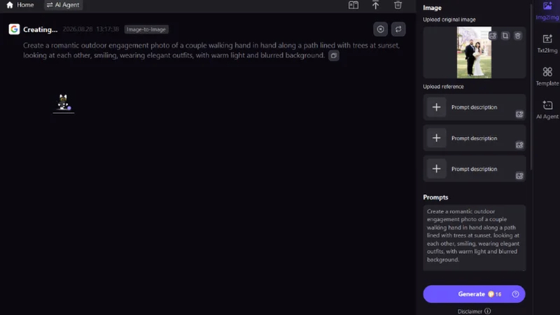 adding an engagement prompt and choosing an ai model