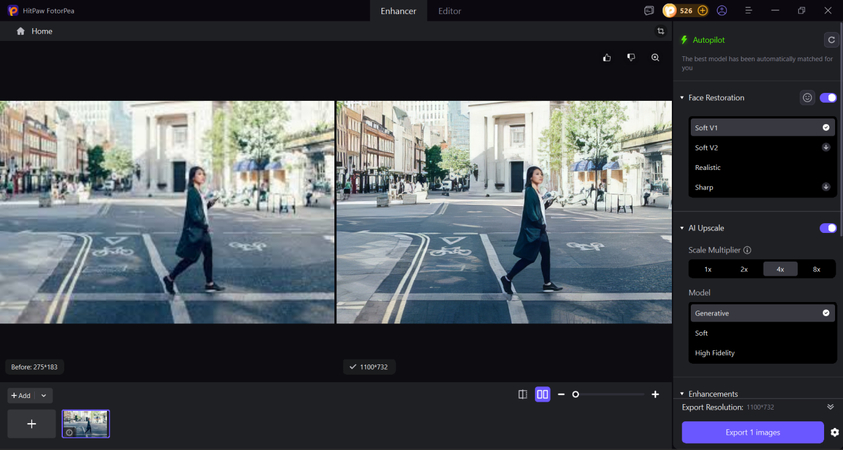 preview and download enhanced street photography image