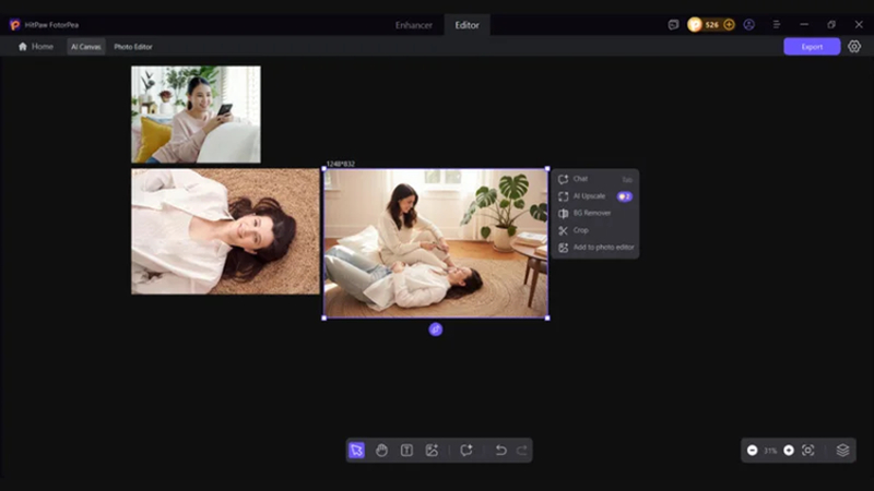 export final blended image in high quality