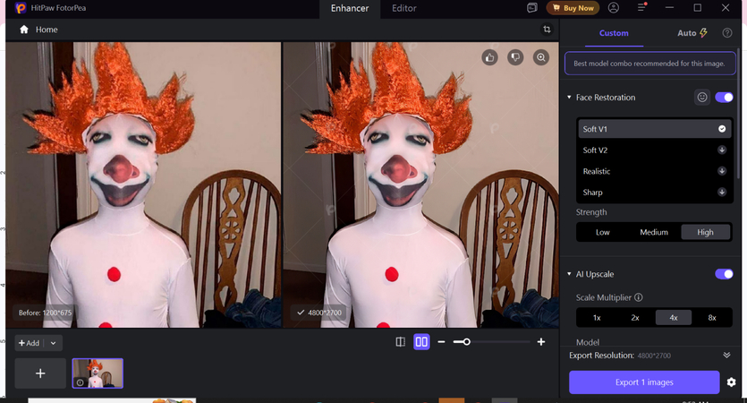 export the enhanced image