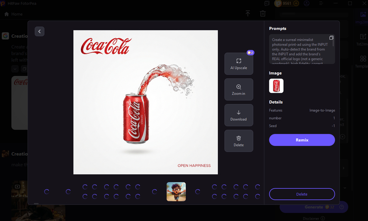 create ai product photo with fotorpea