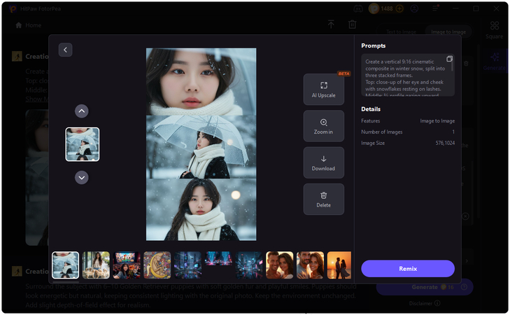 gemini ai winter prompt