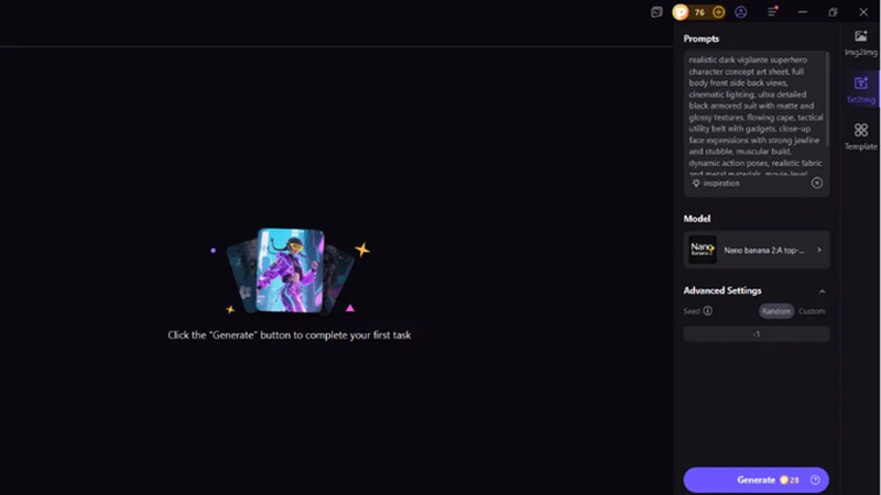 ai concept art character sheet generation