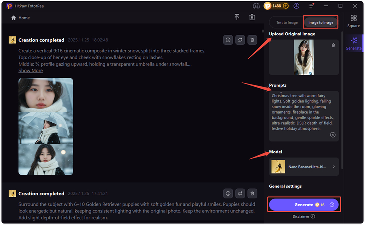 generate christmas image