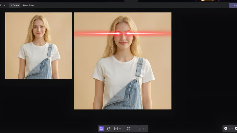 generate laser eyes meme in hitpaw fotorpea