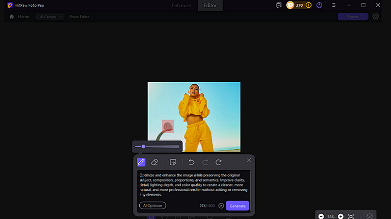 Edit Images with AI Chat in HitPaw FotorPea