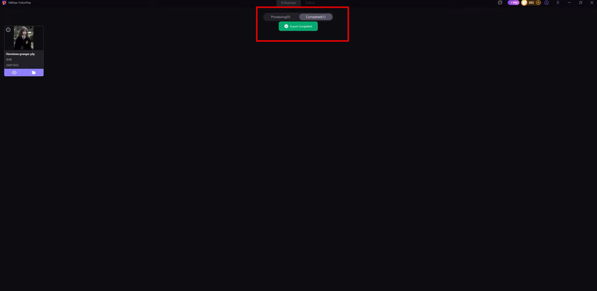 Export UHD image in HitPaw