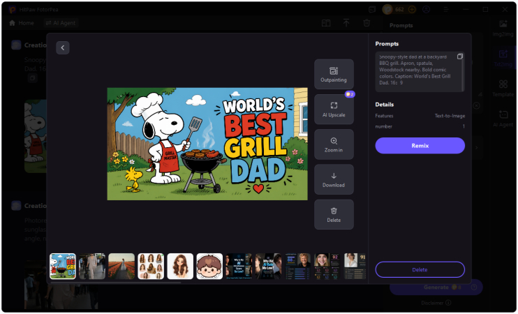 hitpaw fotorpea choose style and generate ai image