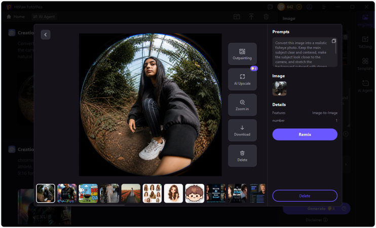 download ai generated fisheye photo