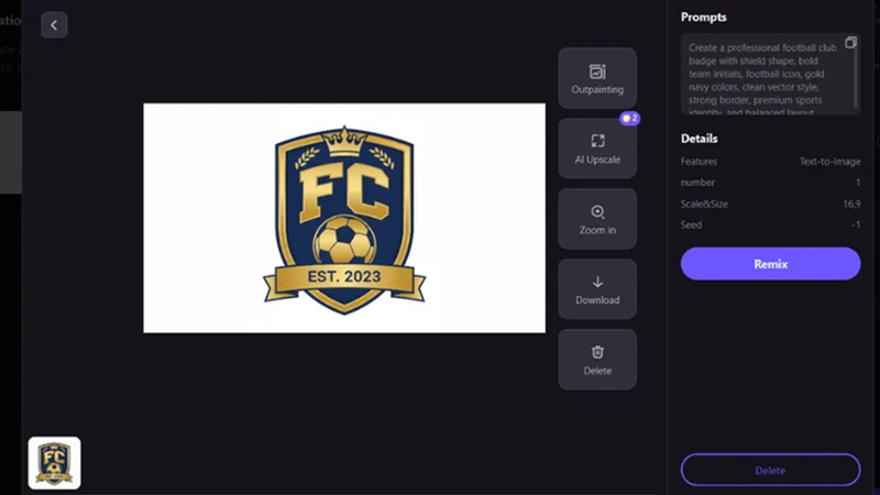download generated football logo