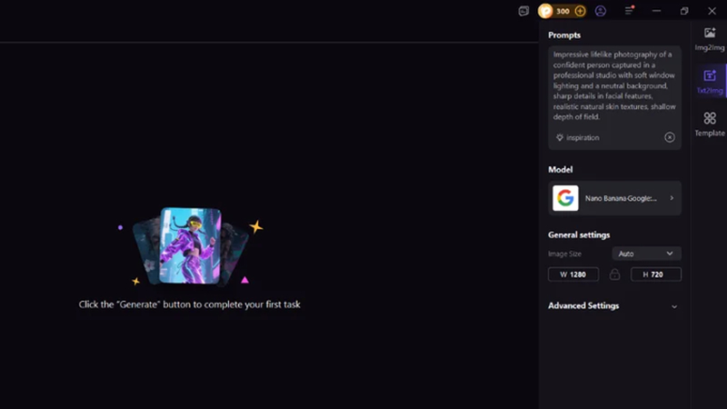entering drone shot prompt in ai image generator
