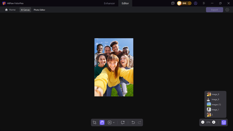 hitpaw fotorpea insert person into photo