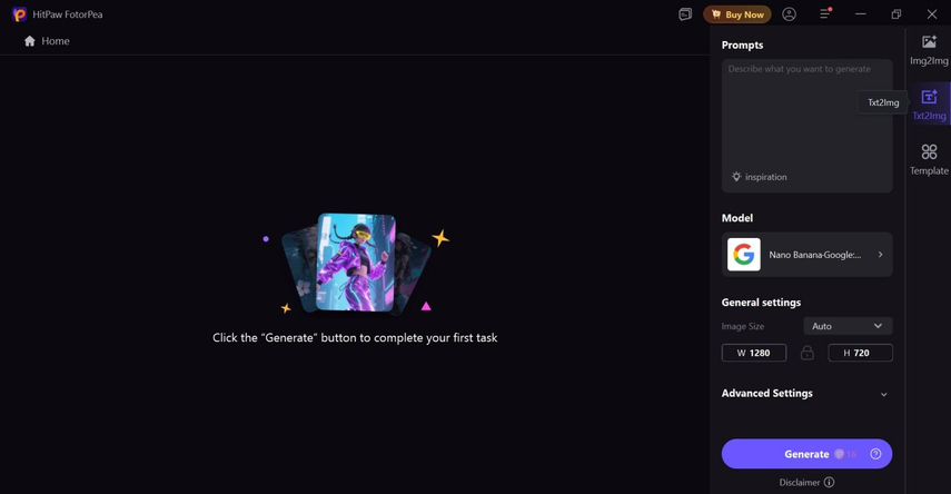 writing a prompt in hitpaw fotorpea to generate a personalized womens day image