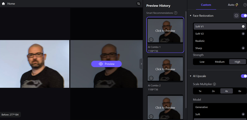 hitpaw fotorpea enhancement settings