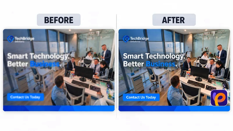 blurry and clear text comparison