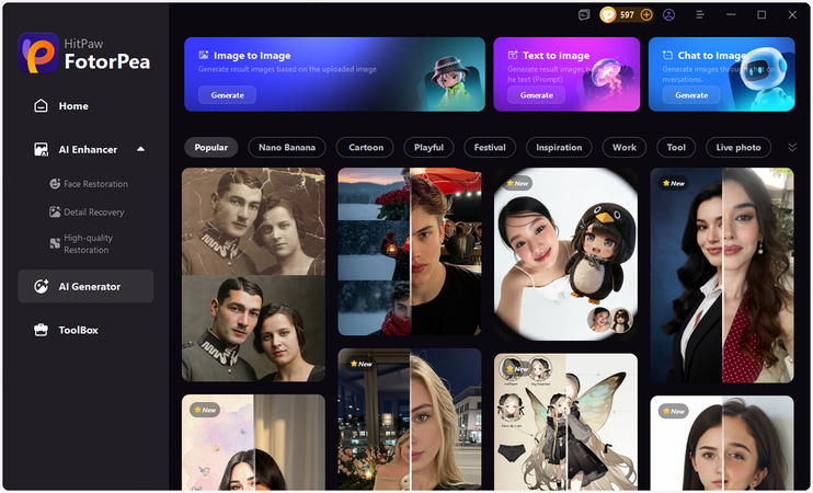 hitpaw fotorpea ai text to image