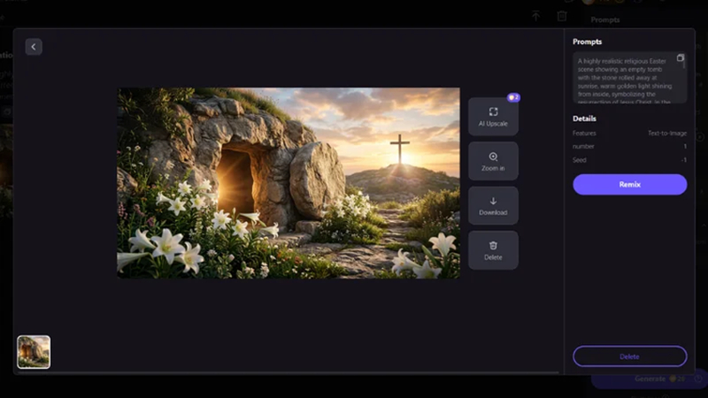 ai generated religious easter images