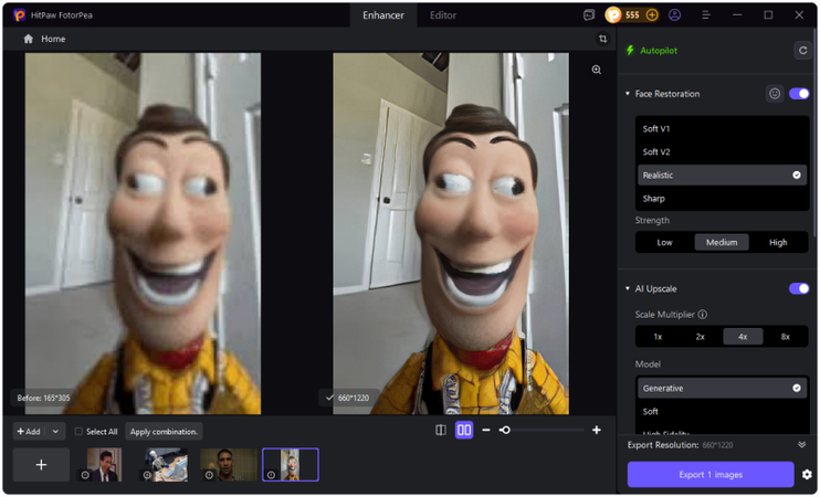 bulk image upscaler select all images