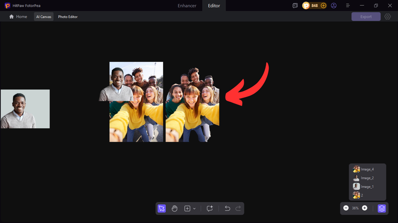 how to edit someone into a picture with hitpaw fotorpea