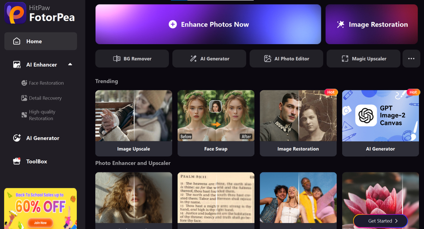 launch hitpaw fotorpea