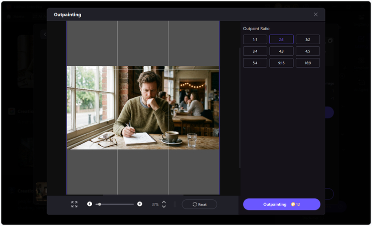 hitpaw fotorpea ai outpainting