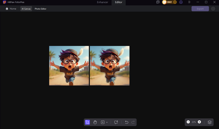 ai add border to photo with hitpaw fotorpea